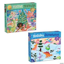 MW 100-Piece Holiday Puzzles: Set Of 2