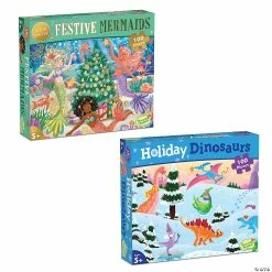 MW 100-Piece Holiday Puzzles: Set Of 2