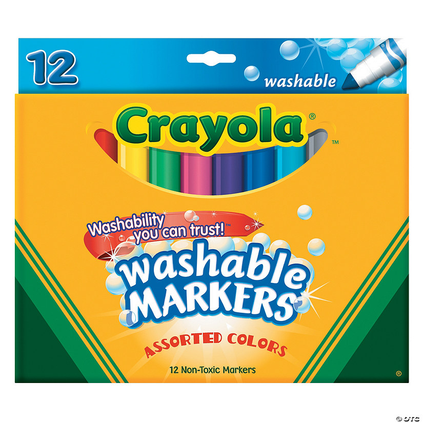 MW 12-Color Bold Crayola® Cone Tip Washable Markers 3 MW 12-Color Bold Crayola® Cone Tip Washable Markers
