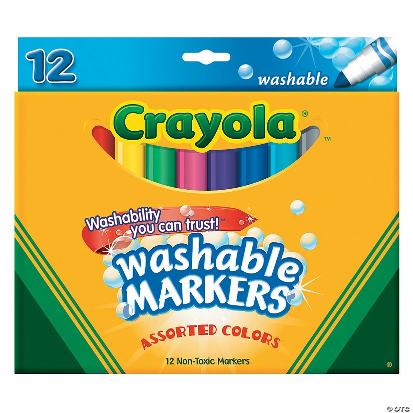 MW 12-Color Bold Crayola® Cone Tip Washable Markers