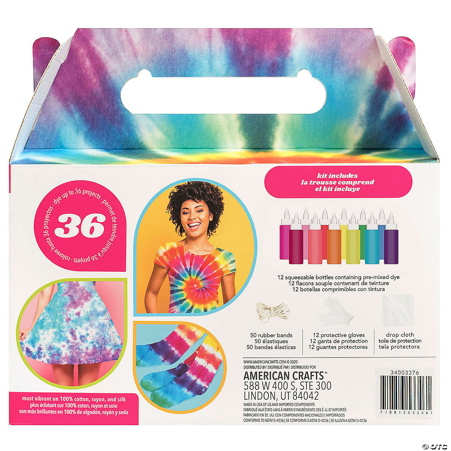 MW American Crafts Tie Dye DIY Kit Vivid 76pc 4 MW American Crafts Tie Dye DIY Kit Vivid 76pc - Image 2