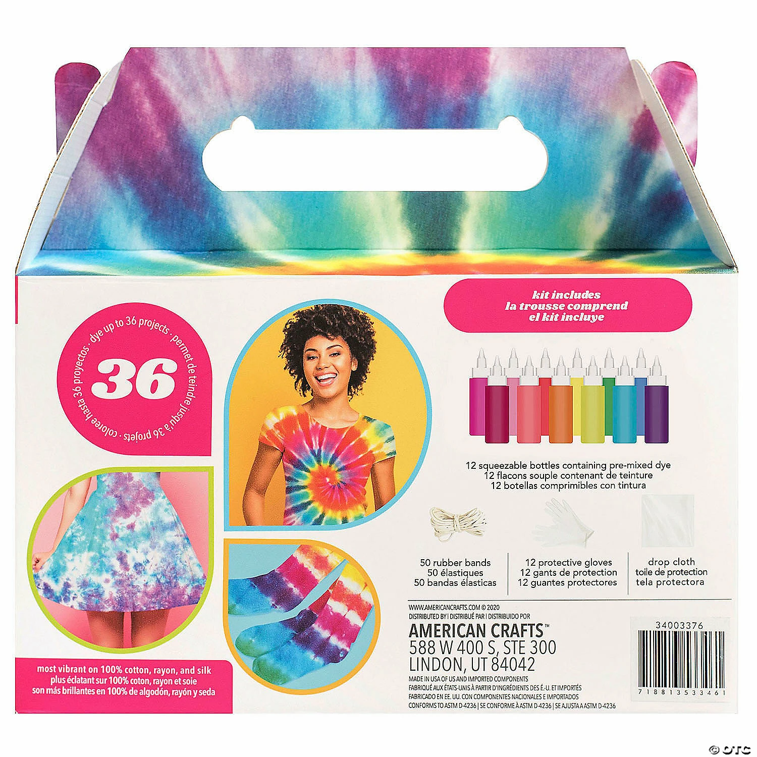 MW American Crafts Tie Dye DIY Kit Vivid 76pc - Image 2