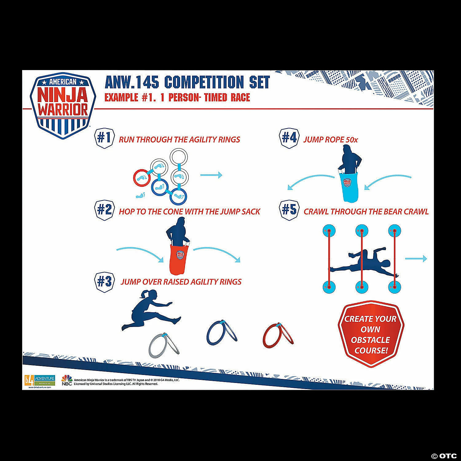 MW American Ninja Warriorâ„¢ Backyard Obstacle Kit - Image 5