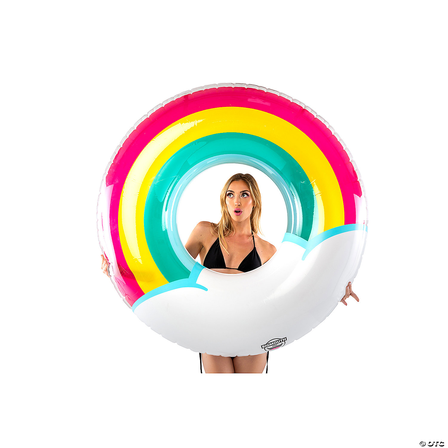 BigMouth: Rainbow Ring Pool Float MW BigMouth: Rainbow Ring Pool Float -MindWare SHOP bigmouth rainbow ring pool float14221178 a01