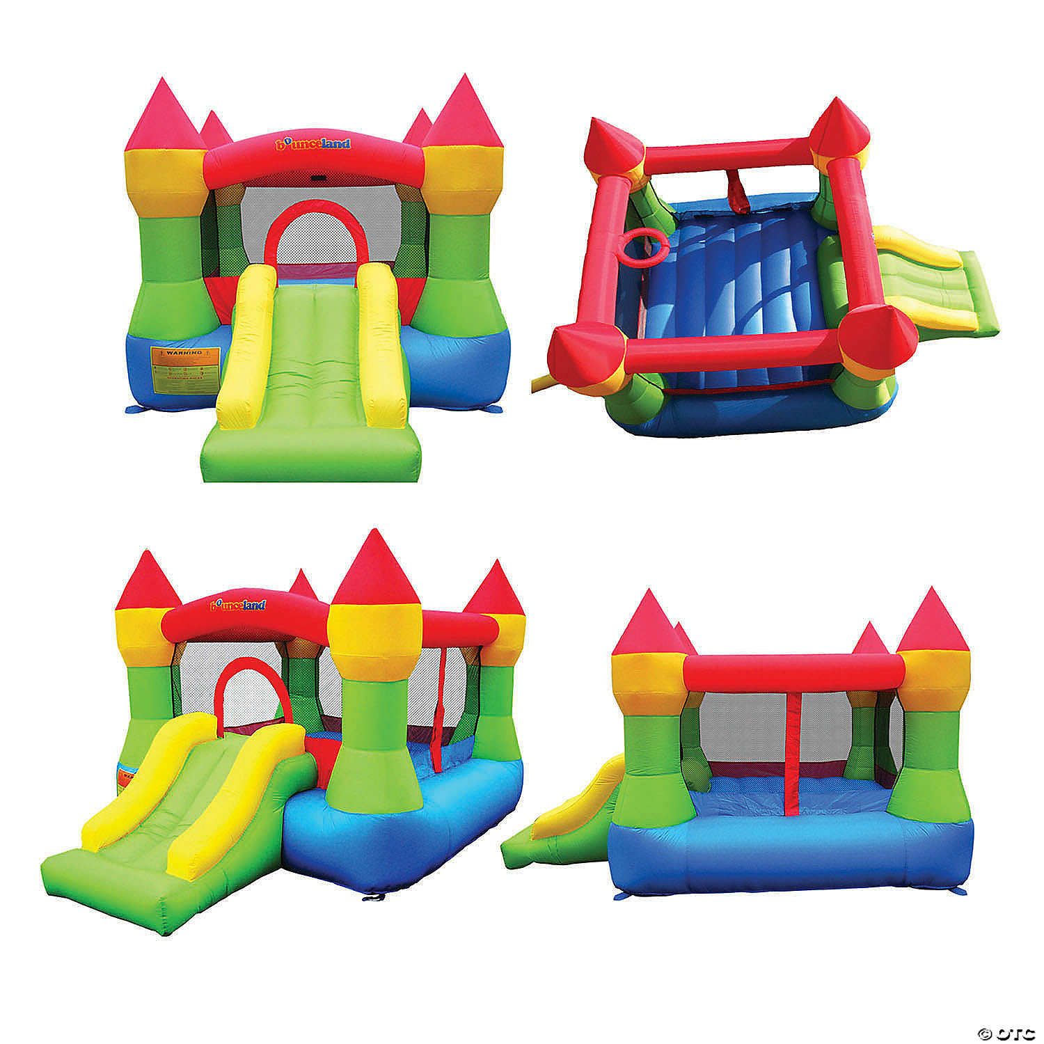 Bounceland Castle Bounce House with Hoop and Slide MW Bounceland Castle Bounce House With Hoop And Slide -MindWare SHOP bounceland castle bounce house with hoop and slide14097506 a01