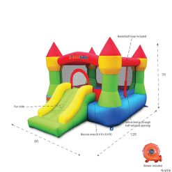 MW Bounceland Castle Bounce House With Hoop And Slide 4 MW Bounceland Castle Bounce House With Hoop And Slide -MindWare SHOP bounceland castle bounce house with hoop and slide14097506 a02