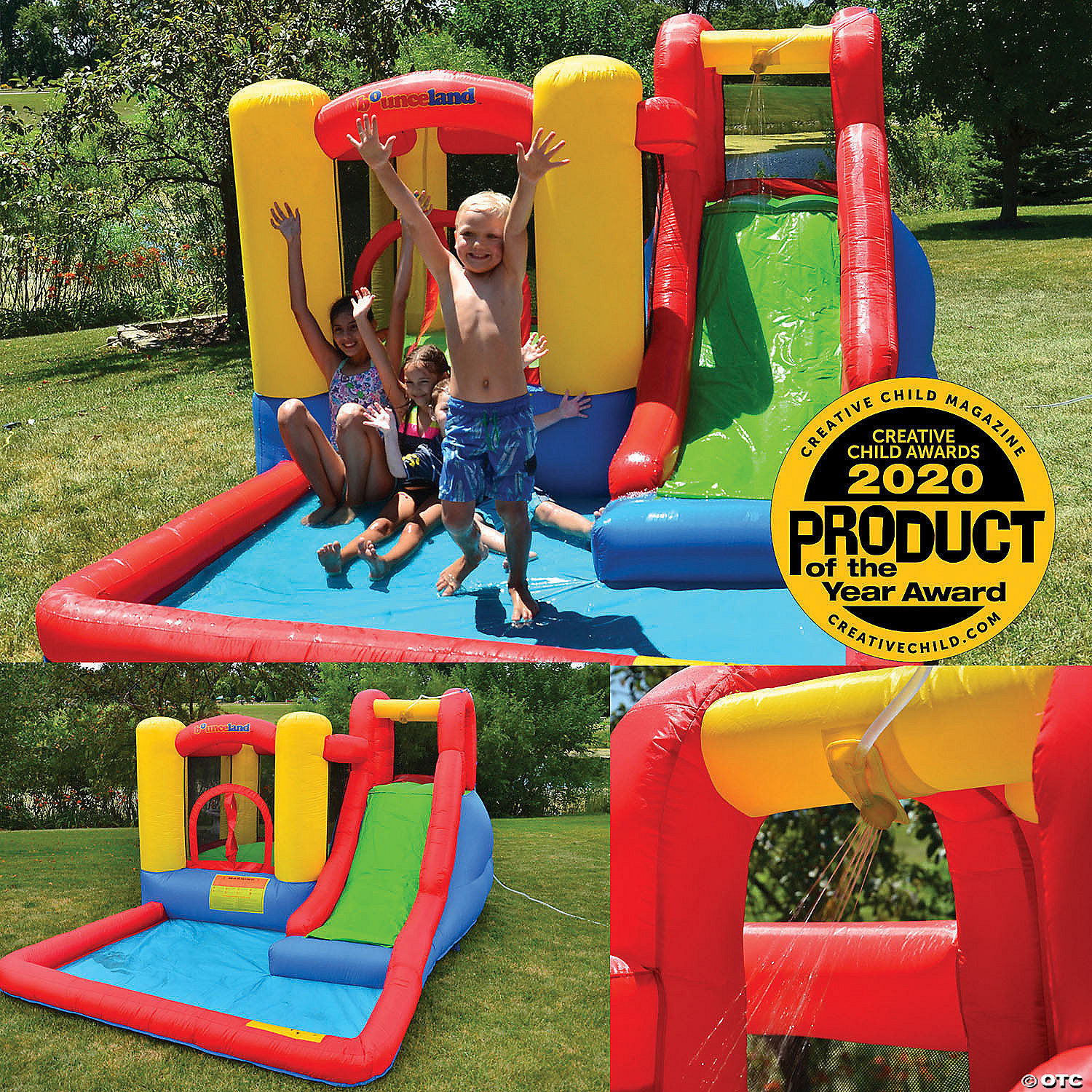 Bounceland: Jump & Splash Adventure Bounce House with Slide MW Bounceland: Jump & Splash Adventure Bounce House With Slide -MindWare SHOP bounceland jump and splash adventure bounce house with slide14097505 a03
