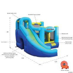MW Bounceland Ultimate Combo Inflatable Bounce House And Ball Pit -MindWare SHOP bounceland ultimate combo inflatable bounce house and ball pit14097498 a02