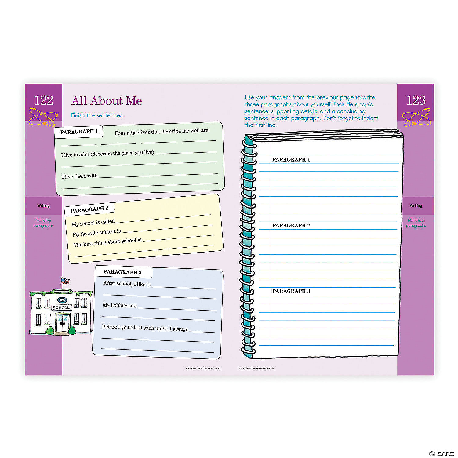 Brain Quest Workbook: Grade 3 MW Brain Quest Workbook: Grade 3 -MindWare SHOP brain quest workbook grade 350098 a02