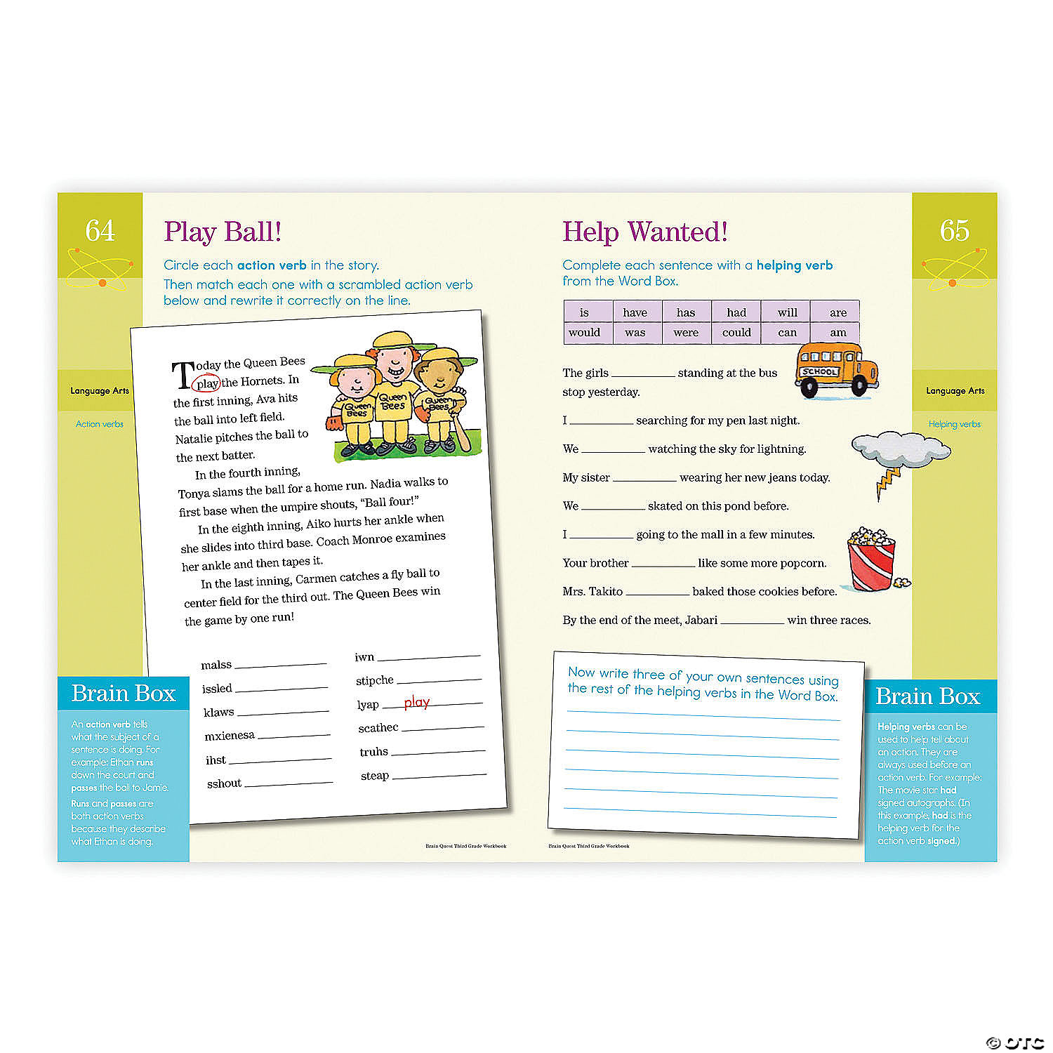Brain Quest Workbook: Grade 3 MW Brain Quest Workbook: Grade 3 -MindWare SHOP brain quest workbook grade 350098 a03