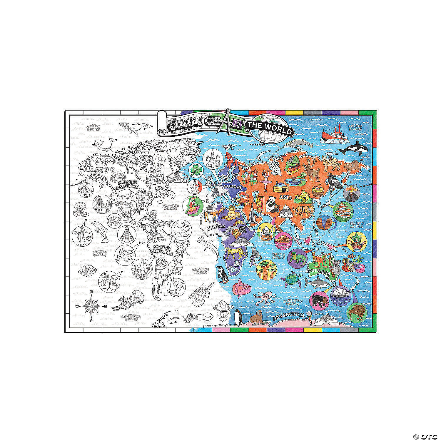Color & Find Map Posters: USA and World MW Color & Find Map Posters: USA And World -MindWare SHOP color and find map posters usa and world14090579 a04