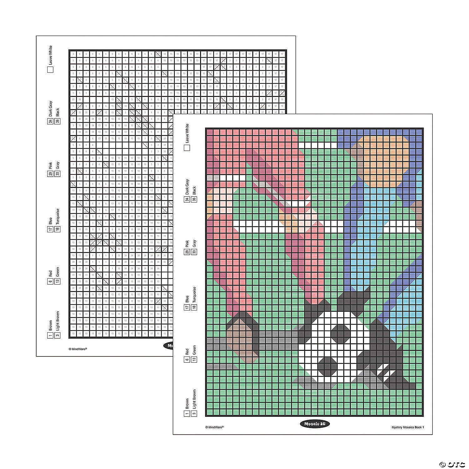 MW Color By Number Mystery Mosaics: Book 1 4 MW Color By Number Mystery Mosaics: Book 1 - Image 2