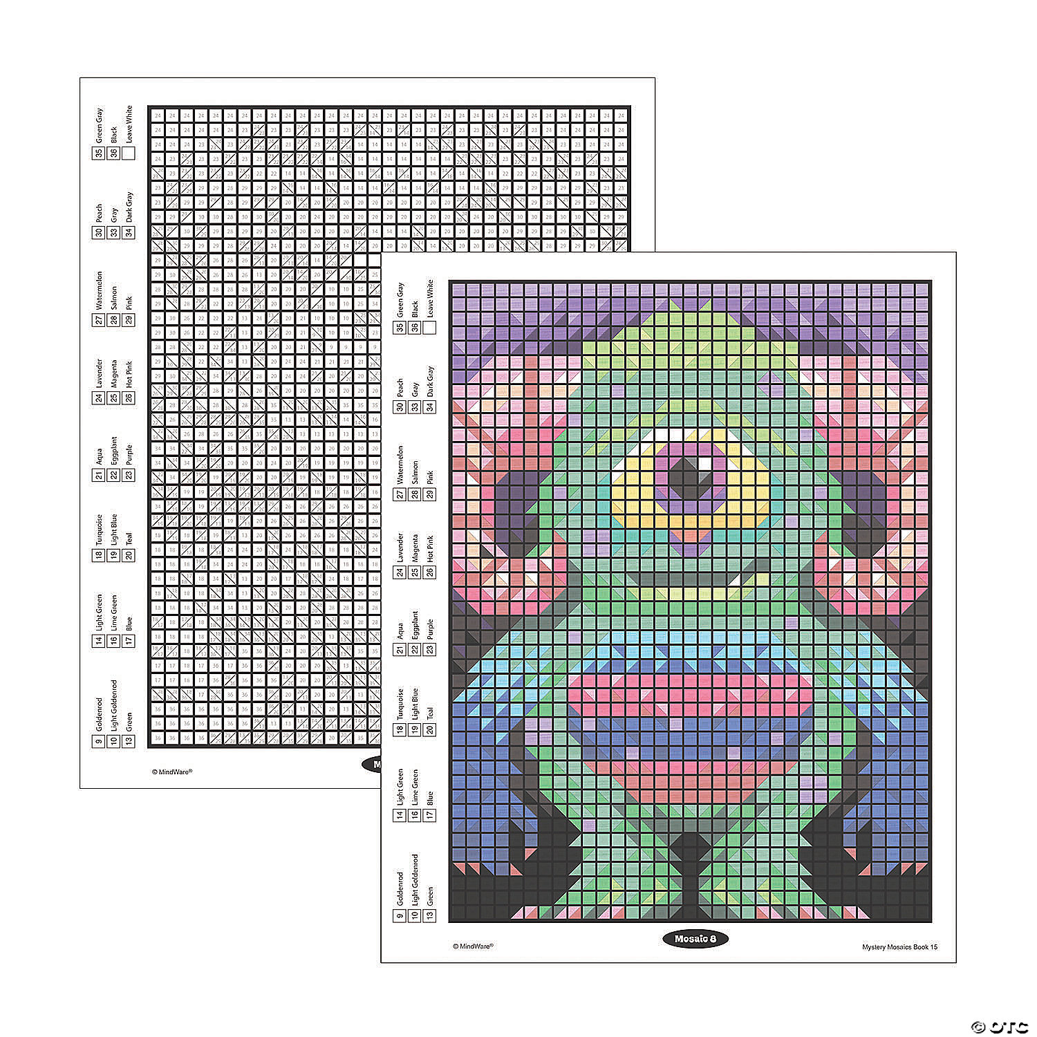 MW Color By Number Mystery Mosaics: Book 15 4 MW Color By Number Mystery Mosaics: Book 15 - Image 2
