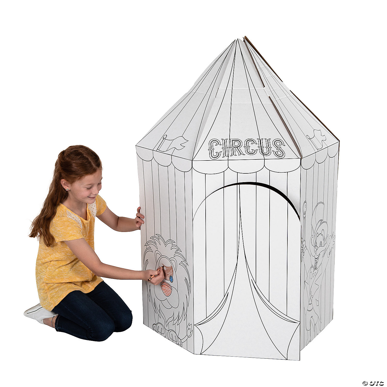 Color Your Own Circus Tent and Playhouse MW Color Your Own Circus Tent And Playhouse -MindWare SHOP color your own circus tent and playhouse13964804 1