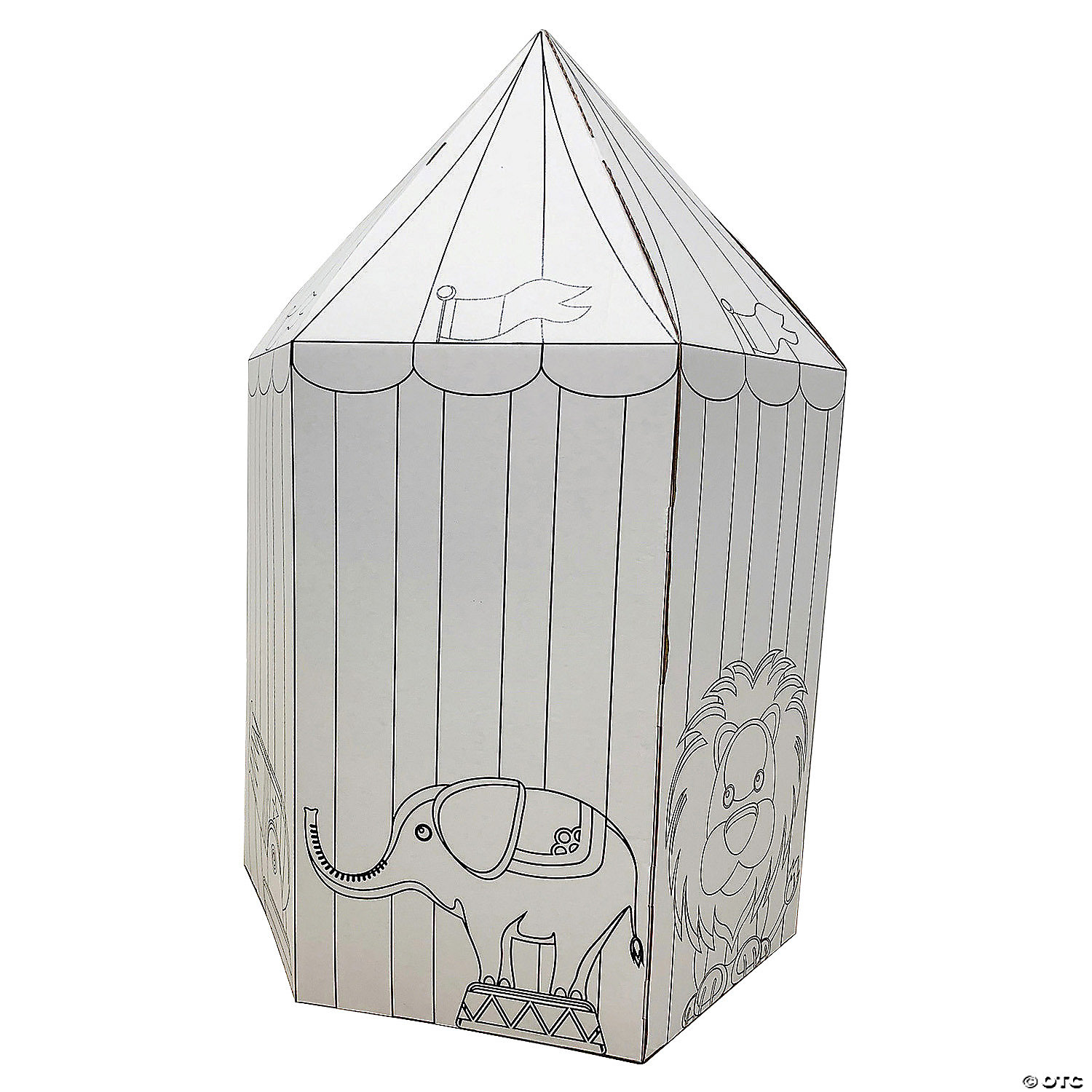 Color Your Own Circus Tent and Playhouse MW Color Your Own Circus Tent And Playhouse -MindWare SHOP color your own circus tent and playhouse13964804 a02