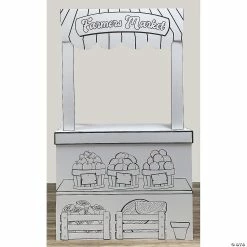 MW Color Your Own Farmers Market Stand And Playhouse