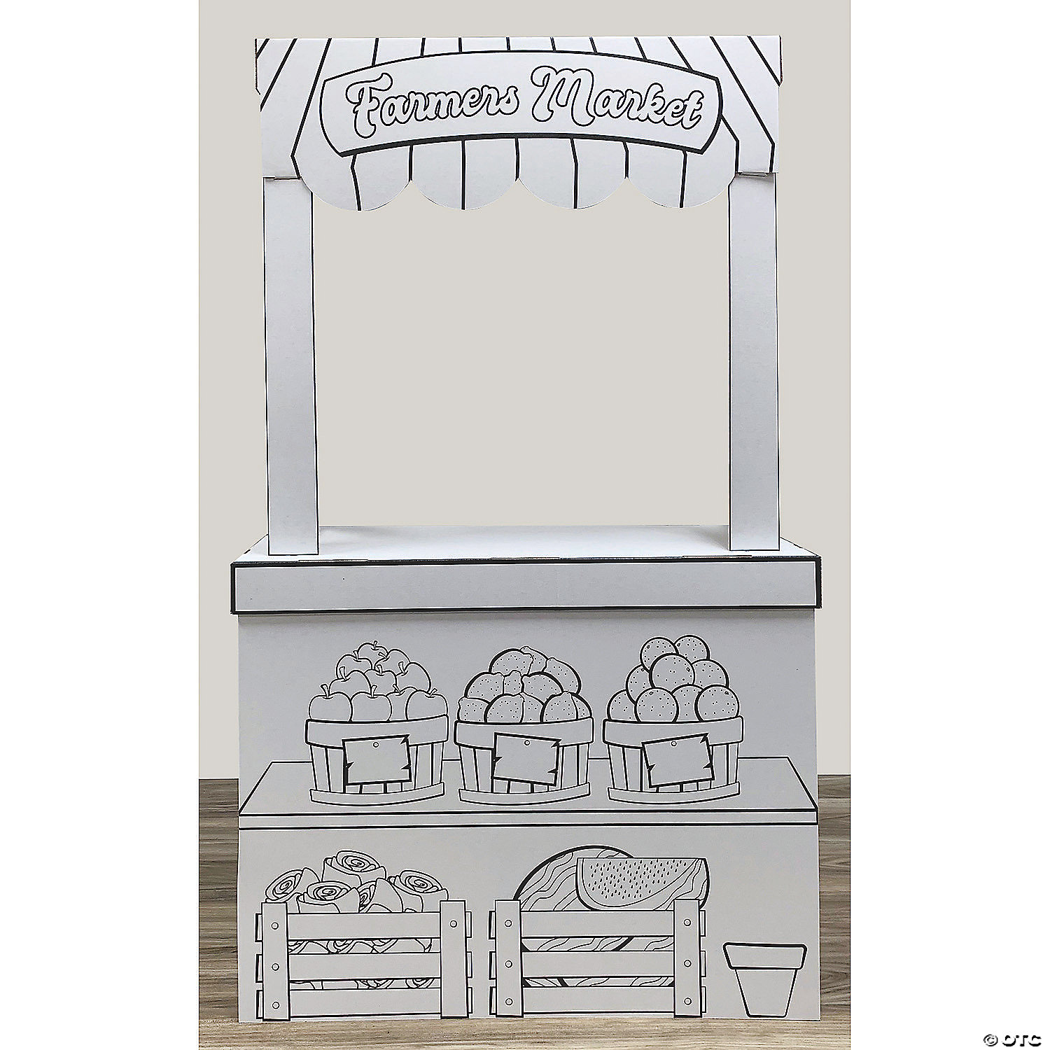Color Your Own Farmers Market Stand and Playhouse MW Color Your Own Farmers Market Stand And Playhouse -MindWare SHOP color your own farmers market stand and playhouse13964488