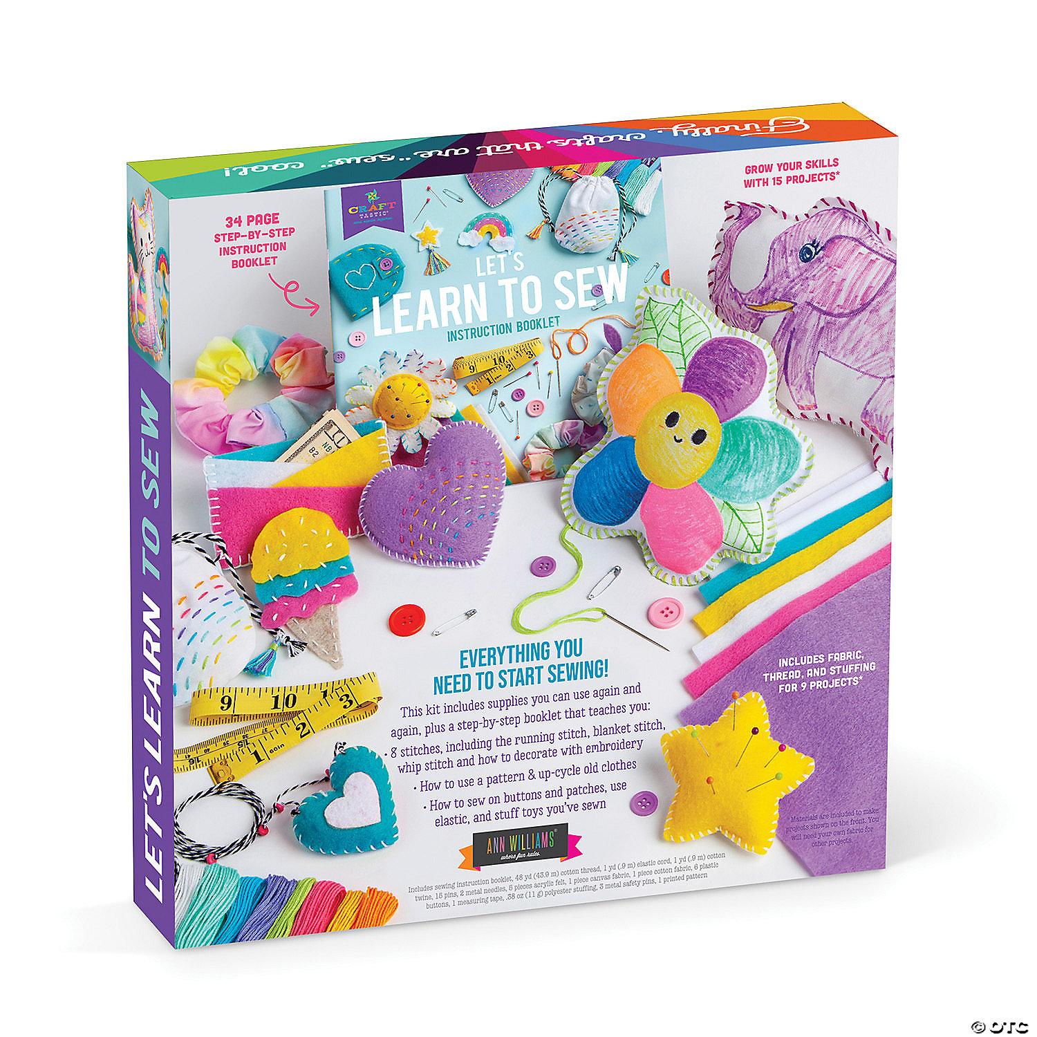 Craft-tastic Learn to Sew Craft Kit MW Craft-tastic Learn To Sew Craft Kit -MindWare SHOP craft tastic learn to sew craft kit13969075 a05