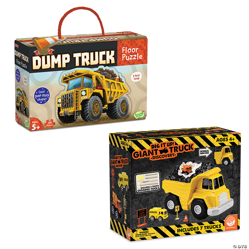 MW Dump Truck Floor Puzzle & Dig It Up! Discovery With FREE Gift 3 MW Dump Truck Floor Puzzle & Dig It Up! Discovery With FREE Gift