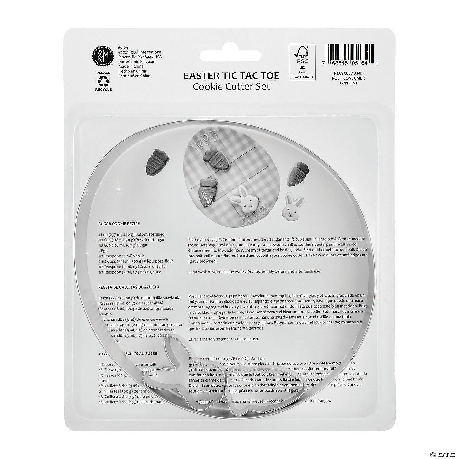 MW Egg And Easter 6 Piece Cookie Cutter Set 5 MW Egg And Easter 6 Piece Cookie Cutter Set - Image 3