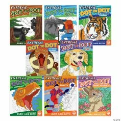 MW Extreme Dot To Dot Favorites: Set Of 8 With Free Colored Pencils