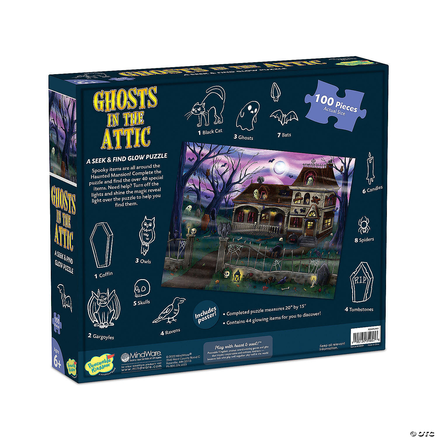 MW Ghosts In The Attic Seek & Find Glow Puzzle 7 MW Ghosts In The Attic Seek & Find Glow Puzzle - Image 5