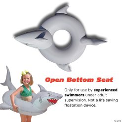 MW GoFloats 'Great White Bite' - Jr Pool Float Party Tube -MindWare SHOP gofloats great white bite jr pool float party tube14097613 a05