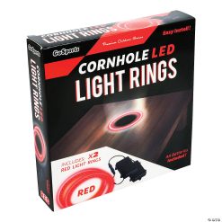 MW GoSports: Cornhole Light Up LED Ring Kit 2pc Set - Red -MindWare SHOP gosports cornhole light up led ring kit 2pc set red14097784 a02