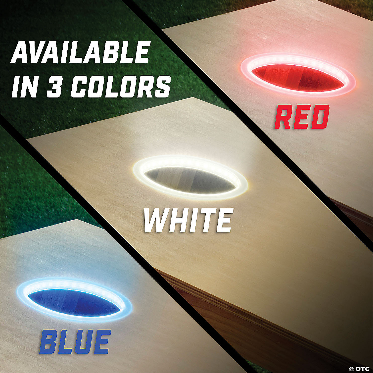 GoSports: Cornhole Light Up LED Ring Kit - 2pc Set MW GoSports: Cornhole Light Up LED Ring Kit - 2pc Set -MindWare SHOP gosports cornhole light up led ring kit 2pc set14097722 a03