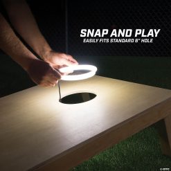 MW GoSports: Cornhole Light Up LED Ring Kit - 2pc Set 6 MW GoSports: Cornhole Light Up LED Ring Kit - 2pc Set -MindWare SHOP gosports cornhole light up led ring kit 2pc set14097722 a04