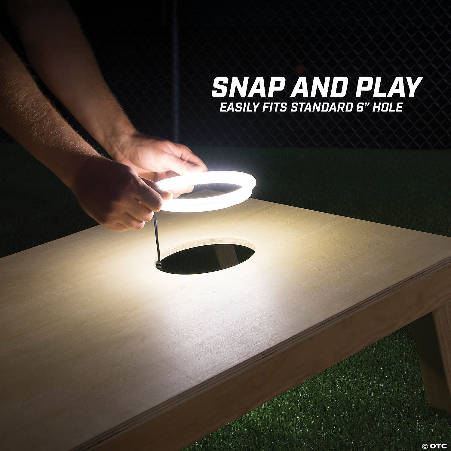 GoSports: Cornhole Light Up LED Ring Kit - 2pc Set MW GoSports: Cornhole Light Up LED Ring Kit - 2pc Set -MindWare SHOP gosports cornhole light up led ring kit 2pc set14097722 a04