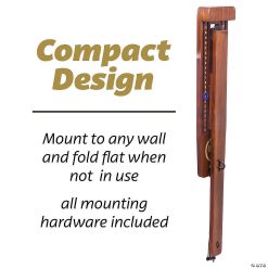 MW GoSports Hook21 Ring Swing Game Brown - Indoor Or Outdoor Ring Toss Game With Foldable Arm -MindWare SHOP gosports hook21 ring swing game brown indoor or outdoor ring toss game with foldable arm14111166 a02