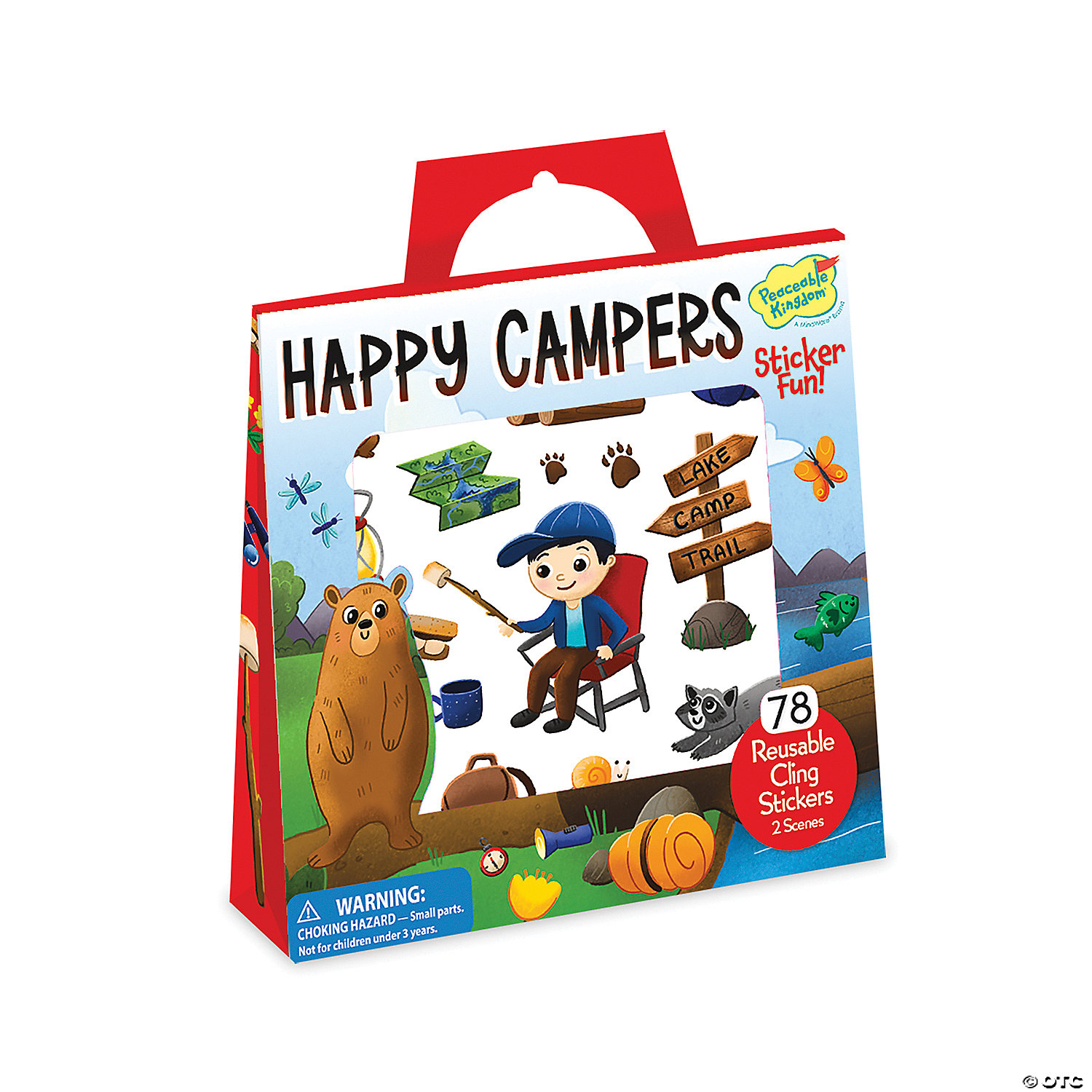 MW Happy Campers Reusable Sticker Tote 3 MW Happy Campers Reusable Sticker Tote