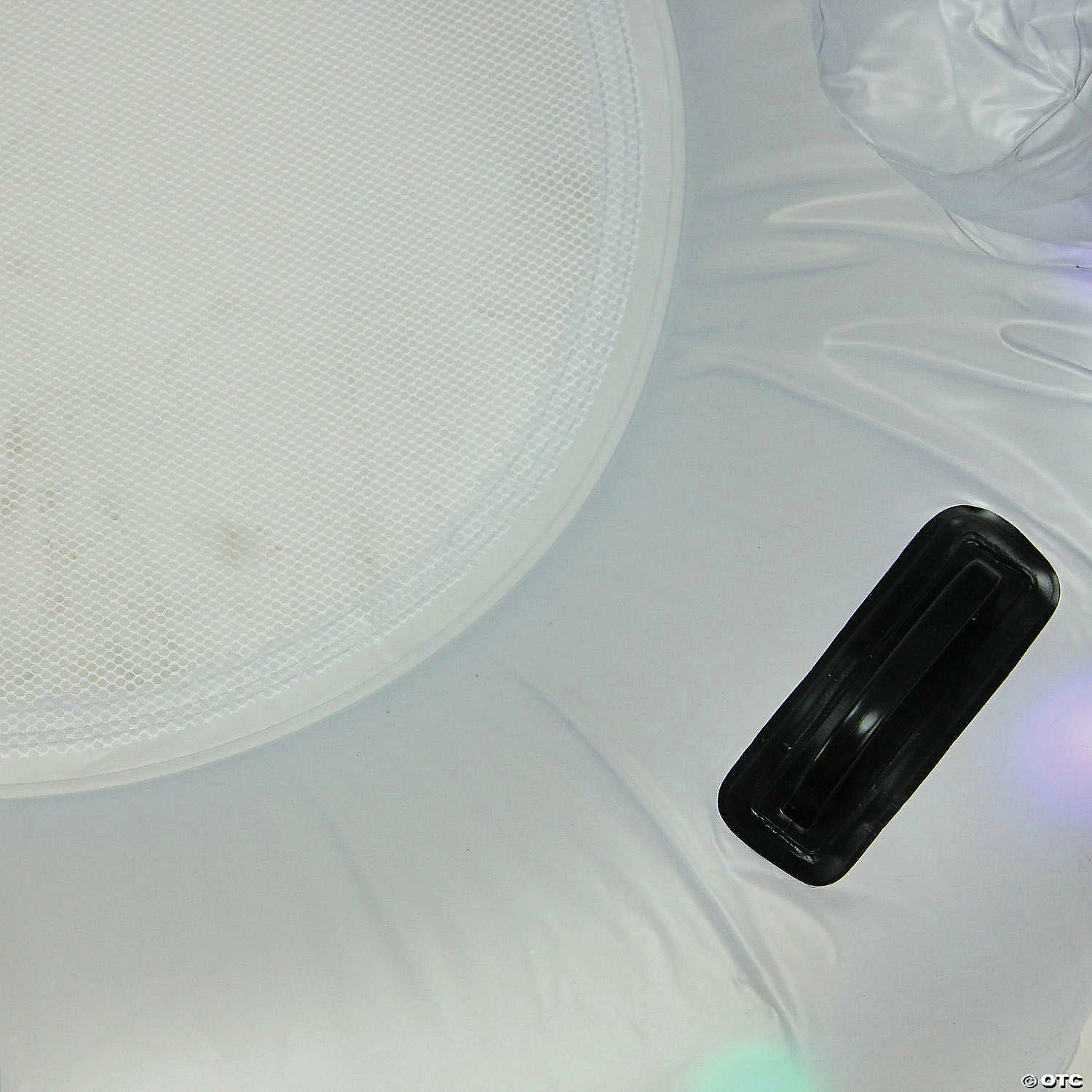 MW Inflatable Purple And Green LED Lighted Floating Lounger 43.25" - Image 4