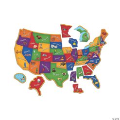 MW Learning Resources®: Magnetic U.S. Map Jigsaw Puzzle, 44 Pieces