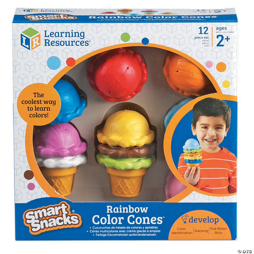 MW Learning Resources Smart Snacks Rainbow Color Cones 3 MW Learning Resources Smart Snacks Rainbow Color Cones