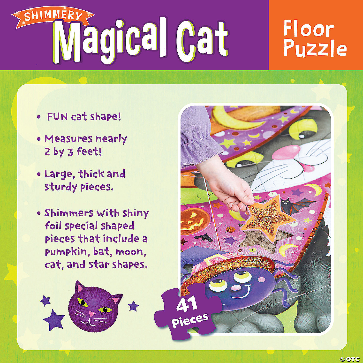 Magical Black Cat Floor Puzzle MW Magical Black Cat Floor Puzzle -MindWare SHOP magical black cat floor puzzle14118728 a03