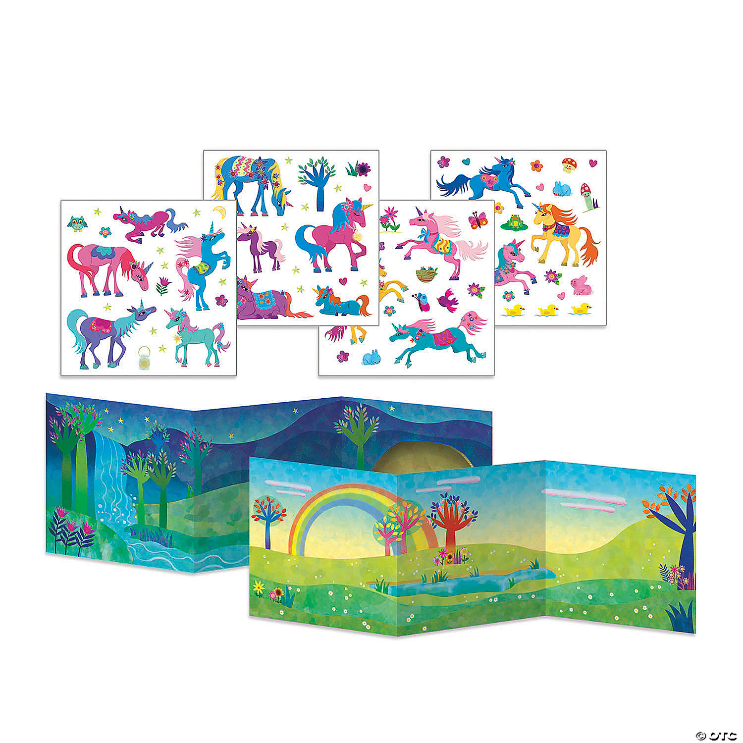MW Magical Unicorns Reusable Sticker Tote 4 MW Magical Unicorns Reusable Sticker Tote - Image 2