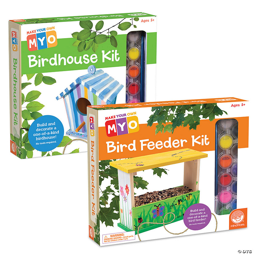 Make Your Own Birdhouse and Feeder: Set of 2 MW Make Your Own Birdhouse And Feeder: Set Of 2 -MindWare SHOP make your own birdhouse and feeder set of 214090345