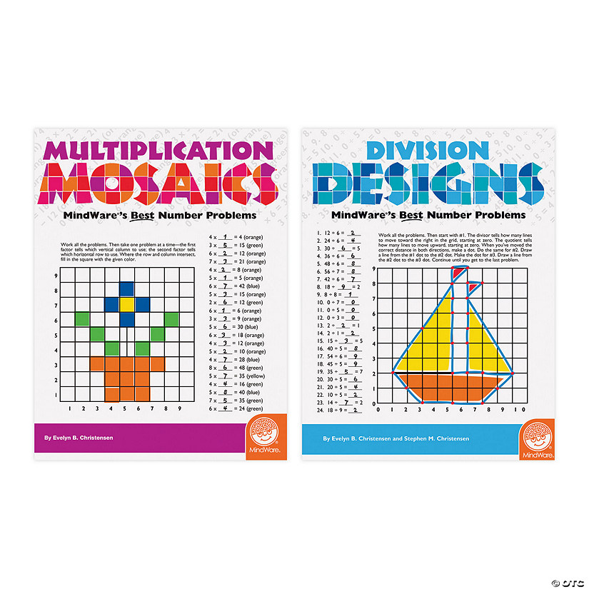 Math Mosaics Multiplication and Division: Set of 2 MW Math Mosaics Multiplication And Division: Set Of 2 -MindWare SHOP math mosaics multiplication and division set of 213738352