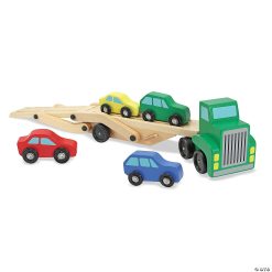 MW Melissa & Doug Car Carrier Truck & Cars Wooden Toy Set 4 MW Melissa & Doug Car Carrier Truck & Cars Wooden Toy Set -MindWare SHOP melissa and doug car carrier truck and cars wooden toy set14272386 a02