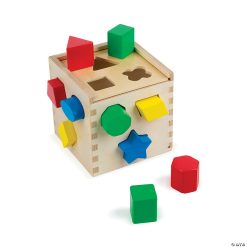 MW Melissa & Doug Shape Sorting Cube Classic Toy