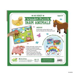MW My First Wooden Puzzle: Farm Animals -MindWare SHOP my first wooden puzzle farm animalspz59 a05