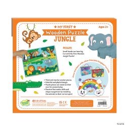 MW My First Wooden Puzzle: Jungle 5 MW My First Wooden Puzzle: Jungle -MindWare SHOP my first wooden puzzle junglepz60 a05