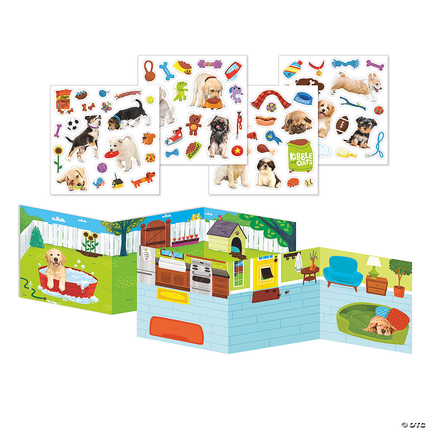 My Pet Puppy Reusable Sticker Tote MW My Pet Puppy Reusable Sticker Tote -MindWare SHOP my pet puppy reusable sticker totesp75 a01