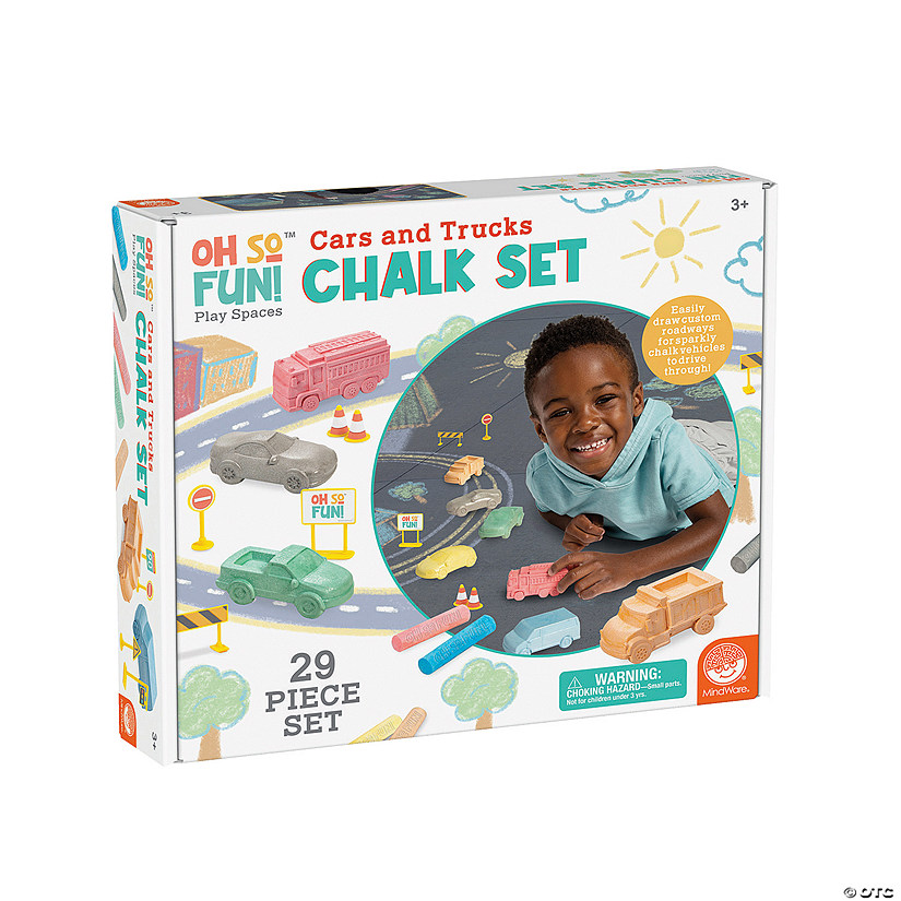 Oh So Fun! Cars and Trucks Chalk Set MW Oh So Fun! Cars And Trucks Chalk Set -MindWare SHOP oh so fun cars and trucks chalk set14214206