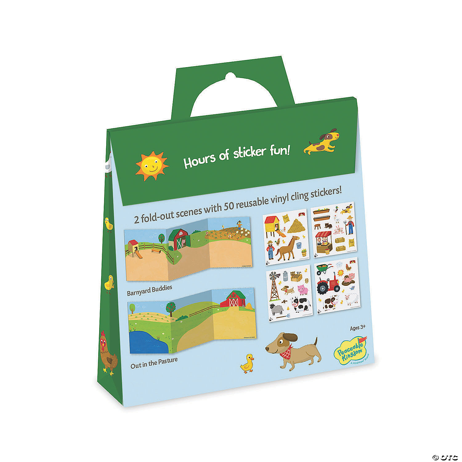 On The Farm Reusable Sticker Tote MW On The Farm Reusable Sticker Tote -MindWare SHOP on the farm reusable sticker totesp86 a02