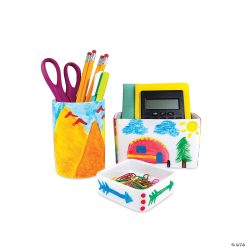 MW Paint Your Own Porcelain: Desk Accessories -MindWare SHOP paint your own porcelain desk accessories13980304 a02