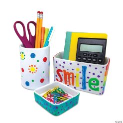 MW Paint Your Own Porcelain: Desk Accessories -MindWare SHOP paint your own porcelain desk accessories13980304 a03