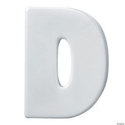 MW Paint Your Own Porcelain Letter D
